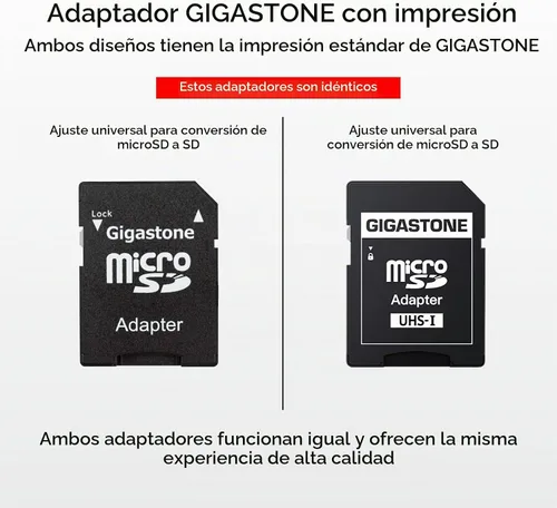 Vista 2 de Gigastone Tarjeta Micro SD de 16 GB, video Full HD, cámara de vigilancia de seguridad para acción, cámara de drones, 85 MB/s Micro SDHC UHS-I U1 C10