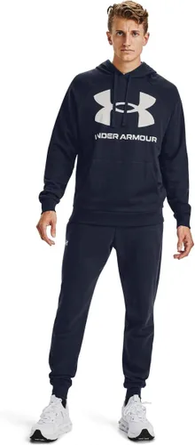 Vista 3 de Under Armour Rival Sudadera con capucha, para hombre, de vellón, con logotipo grande