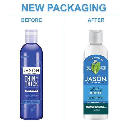 Vista 4 de Jason champú cuidado del cabello fino a grueso engrosar cabello 8 fl. oz. Sistema de terapia cabello fino a grueso y cuero cabelludo (a)., Única