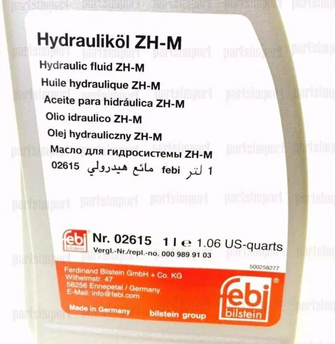Vista 2 de Febi bilstein Fluido hidráulico 2L para bomba superior convertible y suspensión hidroneumática para Mercedes