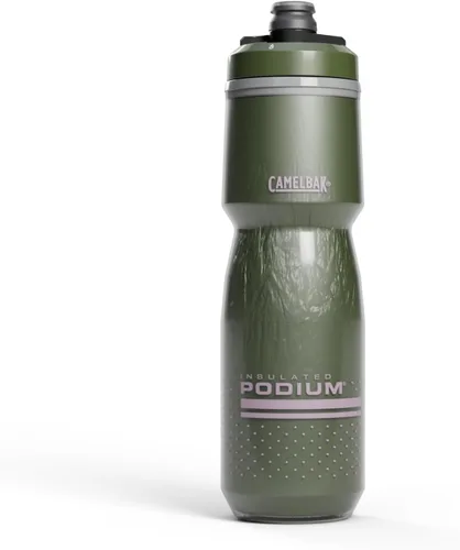 Vista 17 de CamelBak Podium Chill Bike Botella de agua aislada con compresión Negra, 24 onzas