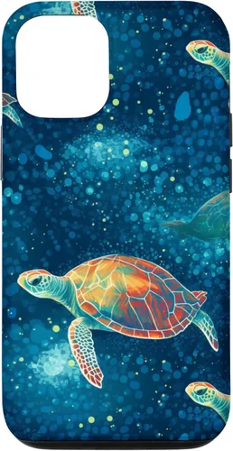 Vista 26 de iPhone 16 Magical Sea Turtles Case