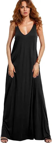 Vista 3 de Verdusa - Vestido largo para mujer con cuello en V profundo sin mangas de verano para la playa estilo casual