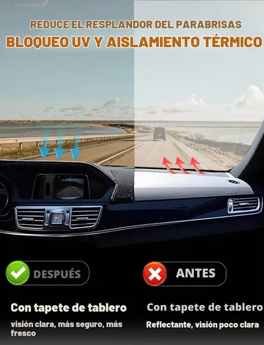 Vista 2 de Cubierta de tablero para GMC Sierra/Chevy Chevrolet Silverado 2007 2008 2009 2010 2011 2012 2013 modelos con dos guanteras protector de tablero