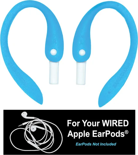 Vista 2 de Flex - Compatible con tus auriculares con cable Apple iPhone Se fija a tus auriculares con cable para modelos de iPhone (azul)