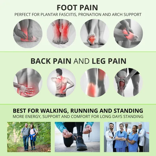 Vista 6 de SelectFlex® Las plantillas ortopédicas ajustables ayudan a una persona con fascitis plantar, neuropatía, pies planos, sobrepronación, dolor de pies