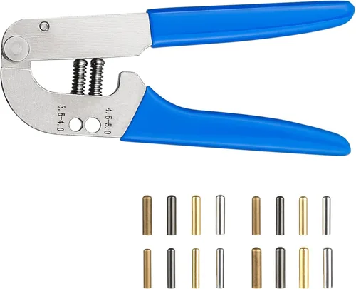 Vista 8 de Herramientas de puntas de cordones con 64 piezas Bullet Aglets, herramientas de reparación de puntas de repuesto para tenis, sudaderas con capucha