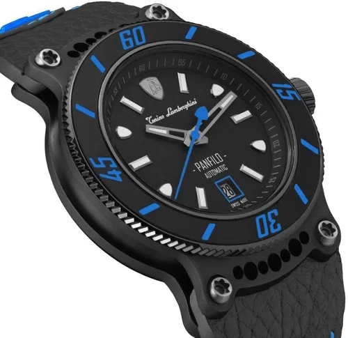 Vista 3 de Tonino Lamborghini Panfilo - Reloj automático azul TLF-T03-4