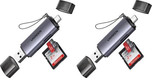 Vista 10 de UGREEN Lector de Tarjetas SD USB C, Lector de Tarjetas Micro SD USB 3.0 2 en 1 Lector de Tarjetas de Memoria para MicroSD SDHC SDXC Compatible