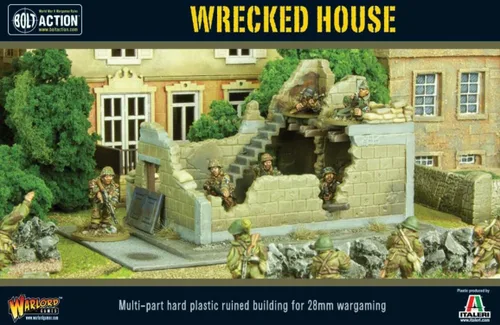Vista 2 de Warlord Games Wrecked House Wargaming Plastic Scenery Bolt Action