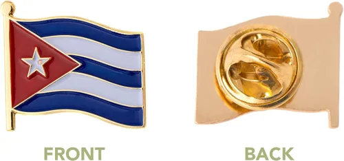 Vista 5 de Cuba - Pin de solapa esmaltado para el país, hecho de metal, sombrero de recuerdo para hombres y mujeres, patriótico cubano