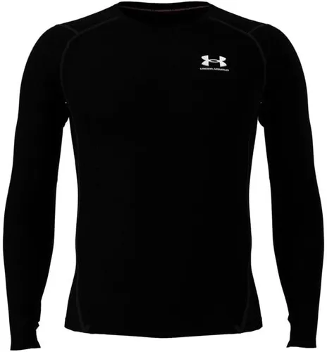 Vista 21 de Under Armour Camiseta de manga larga de compresión HeatGear para hombre Negro (001)/Blanco