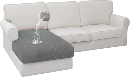 Vista 135 de Fundas de cojín impermeables para sofá, funda elástica lavable con diseño elástico antideslizante, protector de muebles para mascotas y niños