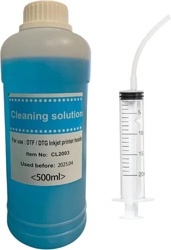 Vista 3 de Solución de limpieza Kit de limpieza Líquido Cabezal de impresión Limpiador Desatascar para impresoras DTF DTG (3.4 fl oz)