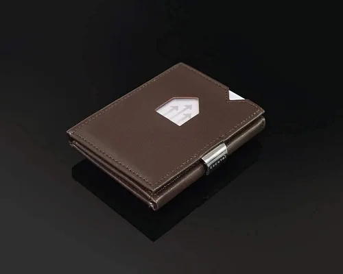 Vista 9 de EXENTRI Billetera Trifold de cuero - bloqueo RFID con clip de bloqueo de acero inoxidable