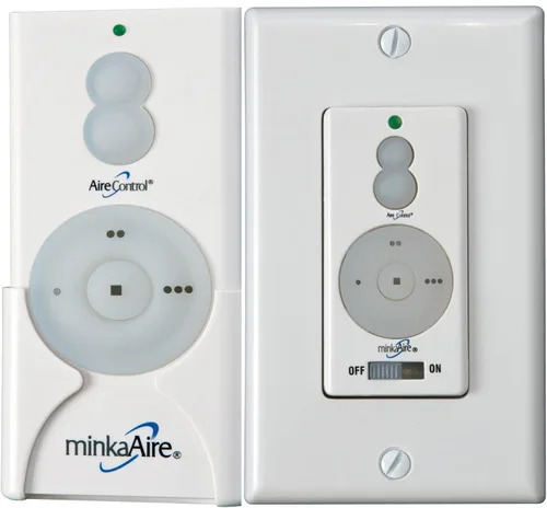 Vista 5 de Minka-Aire Ventilador de techo F844-WH Light Wave de 52 pulgadas, blanco con control remoto y control de pared adicional