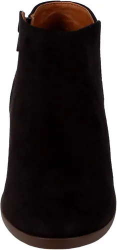 Vista 2 de SODA Chance - Botines de punta redonda y tacón apilado para mujer