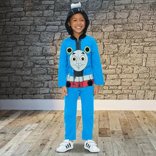 Vista 7 de Thomas & Friends Tank Engine - Disfraz de cosplay con cremallera para bebés y niños pequeños