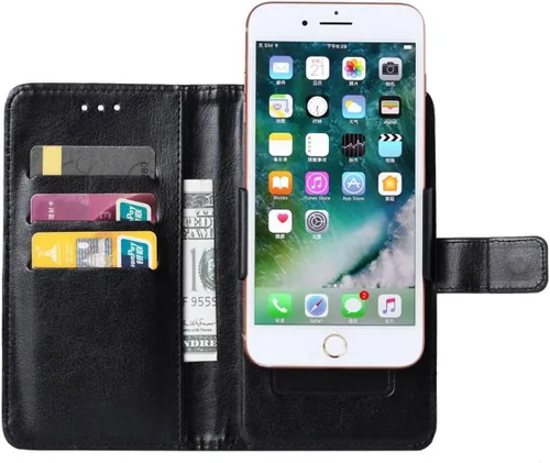 Vista 7 de Carcasa De Cuero Para BLU G45 Funda Protectora, Funda De Soporte De Pistola, Funda De Teléfono Billetera Con [Ranuras Para Efectivo Y Tarjetas]