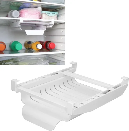 Vista 6 de Organizador para nevera, congelador, refrigerador, colgador de bolsa de refrigerador, bolsa colgante con cremallera, cajón de refrigerador, estante