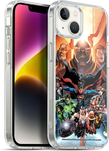 Vista 138 de Head Case Designs Funda de gel con licencia oficial de la Liga de la Justicia DC Comics #10 Darkseid War Comic Book Cover