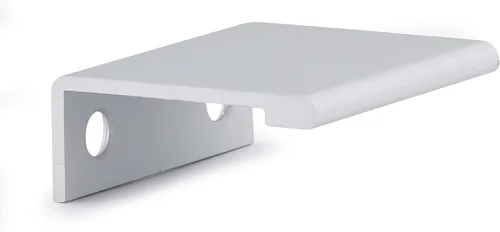Vista 25 de Richelieu Hardware BP98982510 Lincoln Collection 1 pulgada (25 mm) de centro a centro Manija de tirador de borde de gabinete y cajón de aluminio