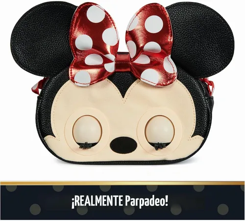 Vista 4 de Purse Pets, Disney Minnie Mouse Officially Licensed Interactive Pet Toy & Kids Purse