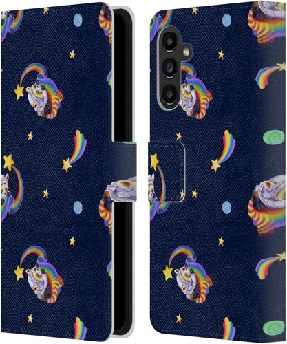 Vista 17 de Head Case Designs Officially Licensed Carla Morrow Colorful Space Dice Patterns Leather Wallet Case Compatible with Samsung Galaxy A07 4G
