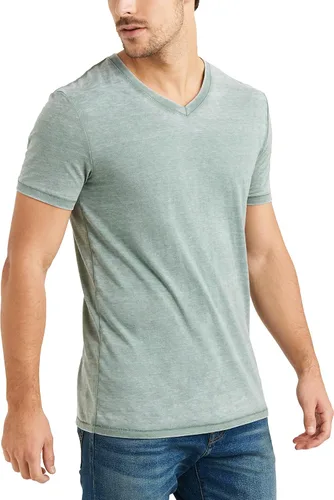 Vista 2 de Lucky Brand Venice - Camiseta estilo desgastado de cuello en V para hombre