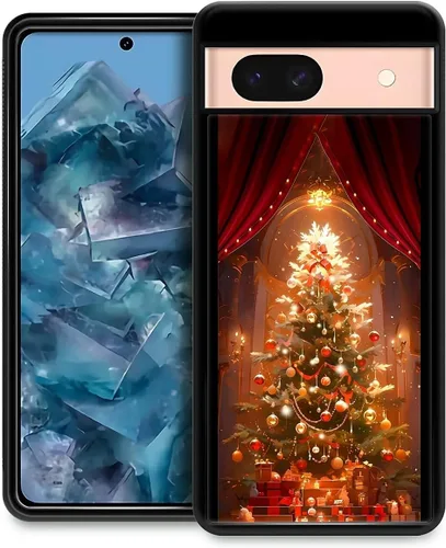Vista 114 de Funda compatible con Google Pixel 4A 5G, Nochebuena, Google Pixel 4A 5G, delgada, suave, a prueba de golpes, TPU para mujeres y niñas, niños, funda