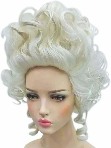 Vista 2 de Wraith of East Colonial Pelucas señoras del siglo XVIII Marie Antonieta Cosplay Mujeres Adultas Plata