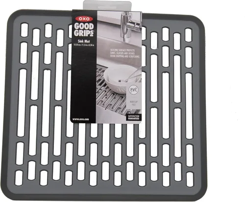 Vista 7 de OXO Good Grips - Tapete para fregadero pequeño, color gris
