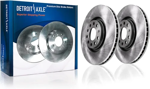 Vista 144 de Detroit Axle - Rotores de freno delantero para 04-13 Mazda 3 Rotores de frenos de disco 06-15 Mazda 5 Reemplazo: Rotor regular delantero de 11.81