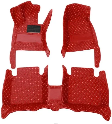 Vista 26 de Tapetes de automóvil personalizados para el 99% de modelos de vehículos, cuero, tapicería completa, color beige, rojo, rosa, azul, púrpura
