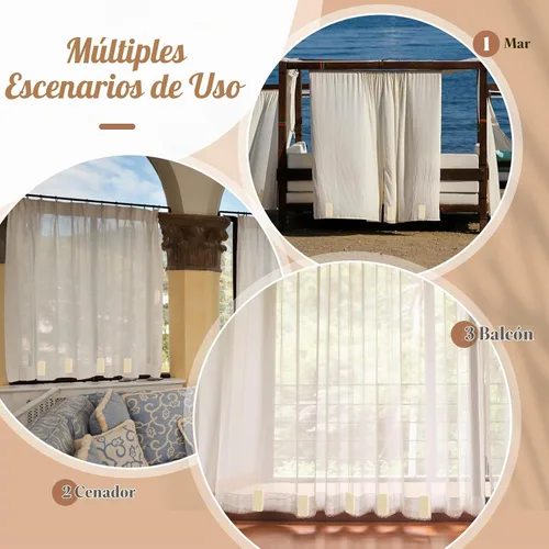 Vista 6 de Copkim 16 piezas de pesos para cortinas de exterior, pesos magnéticos para cortinas resistentes e impermeables para decoración del hogar, cortinas