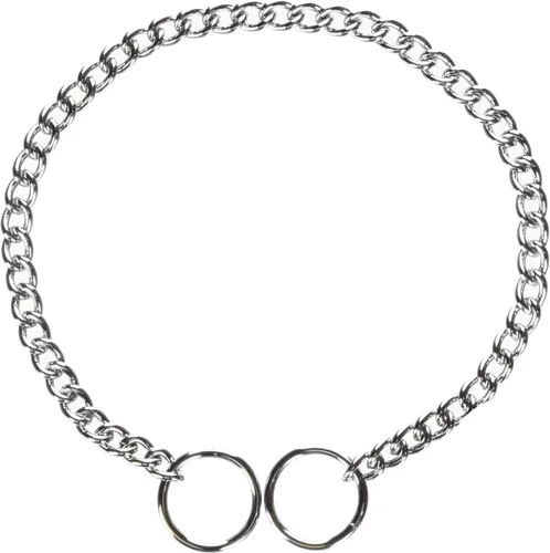 Vista 8 de Hamilton Collar de perro de cadena de estrangulamiento de metal, fino 0.079 in x 12 pulgadas