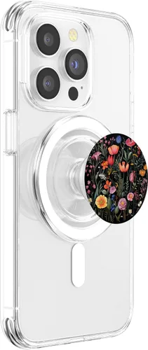 Vista 3 de Wildflower Watercolor Flowers Botanic Floral Garden - PopSockets MagSafe PopGrip para iPhone para mujer