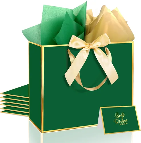 Vista 18 de Ethhqu Bolsas de regalo grandes con asas