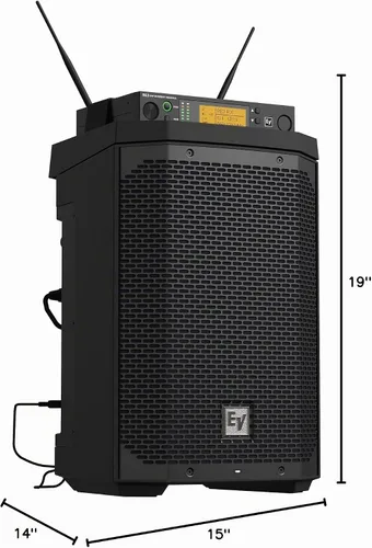 Vista 9 de Electro-Voice Everse 8 8 Batería Powered Weatherized Pa Altavoz (negro)
