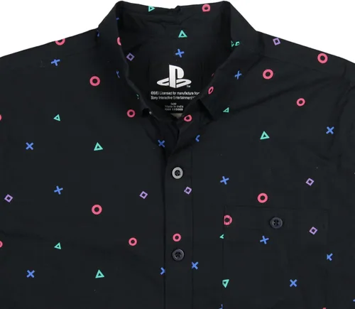Vista 3 de Sony Playstation - Camisa tejida con botones para hombre