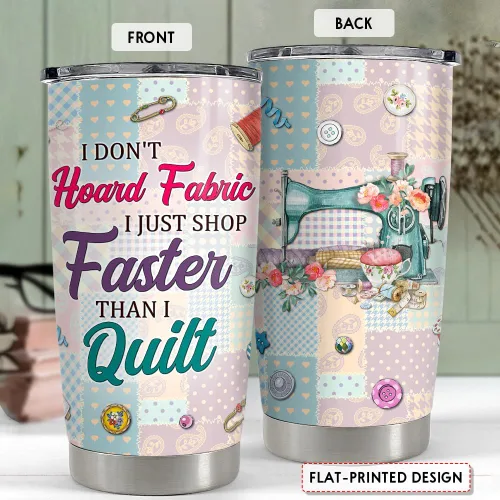 Vista 2 de SANDJEST Vaso de costura de 20 onzas para amantes de la costura, regalo para mujeres de alcantarillado, vasos aislados de acero inoxidable, taza
