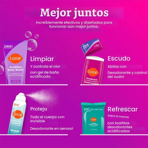 Vista 7 de Lume Sweat Control - Desodorante en aerosol, paquete de 2 (polvo suave)