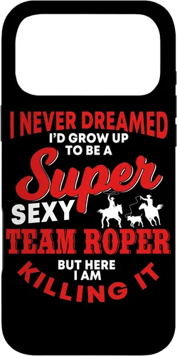 Vista 22 de Funny Team Roper Quote Rodeo Western Horse Roping Case para iPhone 17