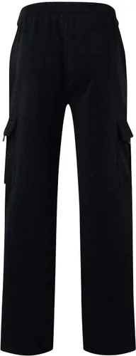 Vista 2 de Pantalones cargo de senderismo para hombre, con cordón elástico, cintura elástica, pantalones deportivos de algodón con múltiples bolsillos