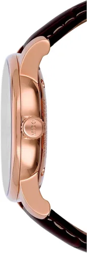 Vista 2 de Mido MIDO-M86002218 Baroncelli Reloj suizo automático marrón con pantalla analógica para hombre, plateado