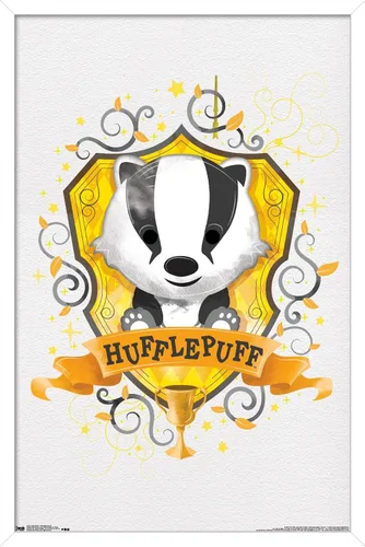 Vista 14 de Trends International Wizarding World: Harry Potter-Hufflepuff - Póster de pared, 14.725 x 22.375 pulgadas, versión enmarcada de madera de granero