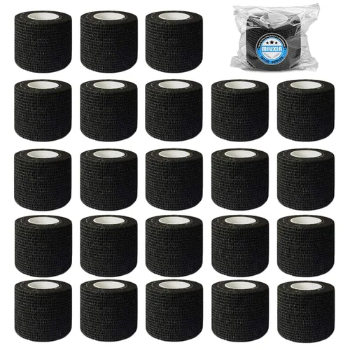 Vista 7 de Cinta de agarre para tatuaje, 12 unidades, diseño de ametralladora Tattoo Grip Cover Self Adhesive Vendaje Wrap Elastic Tattoo Supplies