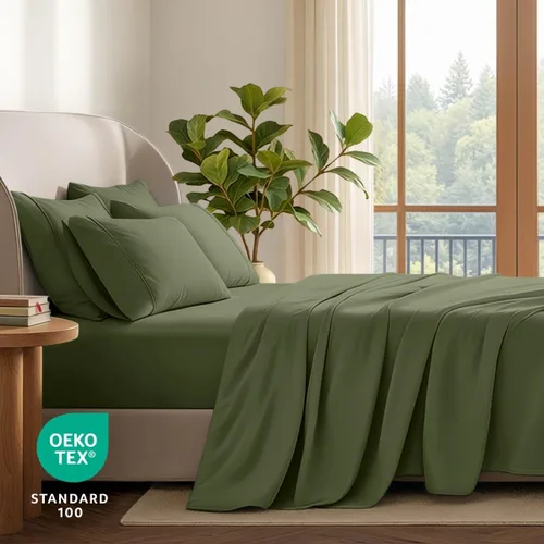 Vista 76 de Bare Home Sheet Set 1800 Ultra-Soft with 2 Pillowcases (Twin XL, Dark Blue)
