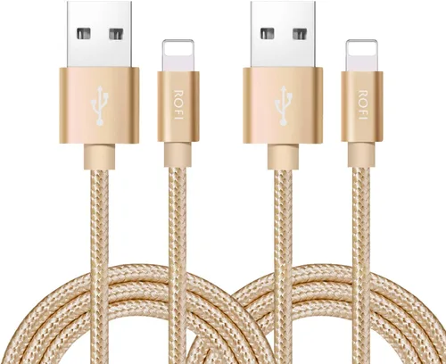 Vista 11 de RoFI Cable de teléfono compatible, [2 unidades] de nailon trenzado de carga rápida USB de repuesto para teléfono X 8 8 Plus 7 7 Plus 6s 6s Plus 6 6