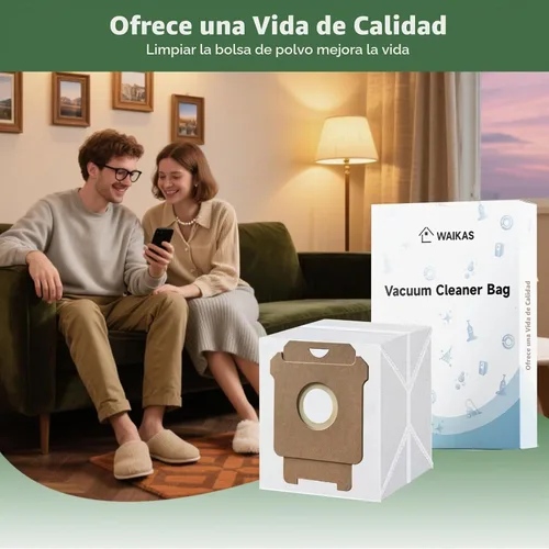 Vista 6 de WAIKAS Bolsas antipolvo para iRobot Roomba Robot Aspiradora